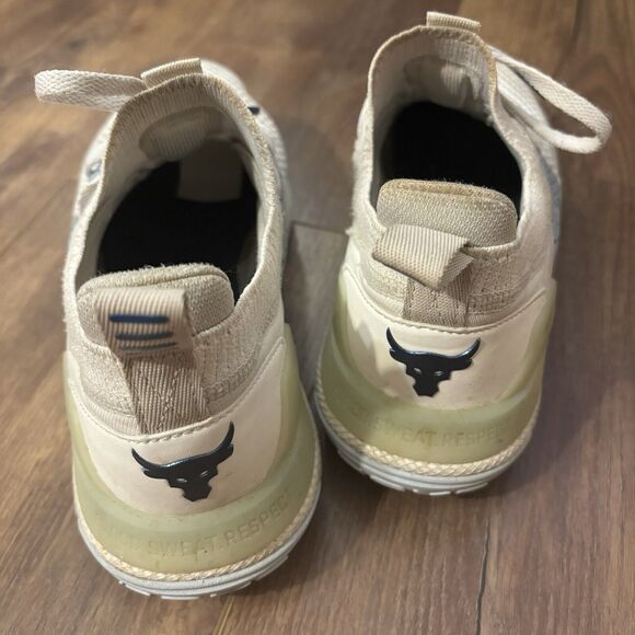 Under Armour Project Rock Shoes Womens 9 Stone Blue Sneakers Cross Training - Picture 5 of 9